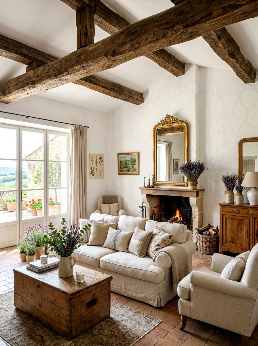 French Farmhouse Living Room - 30 TikTok living room decor ideas