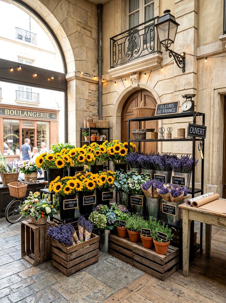 French Flower Market - 30 flower arranging party ideas
