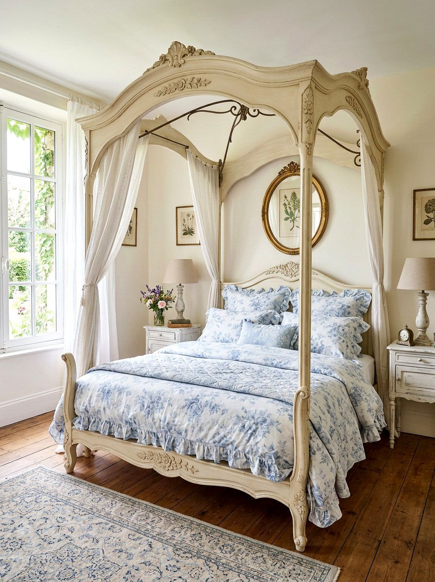 French Provincial Canopy Bed - 30 statement canopy bed bedroom ideas