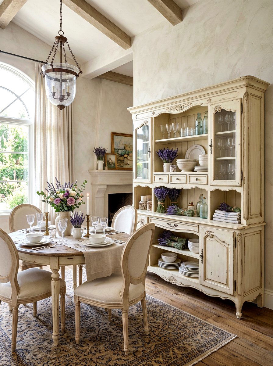 French Provincial Dining Hutch - 30 china hutch styling ideas