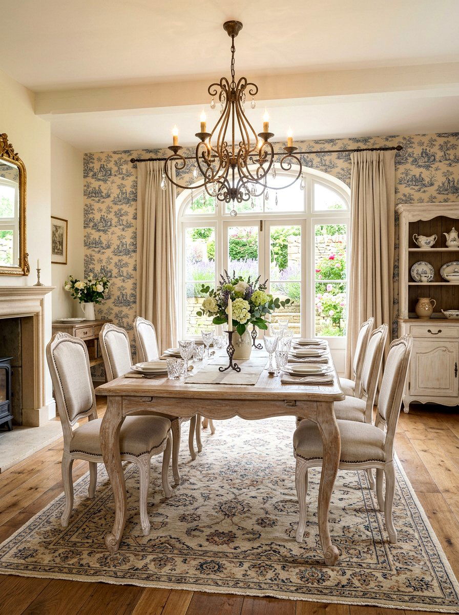 French Provincial Dining Room - 30 old money dining room decor ideas