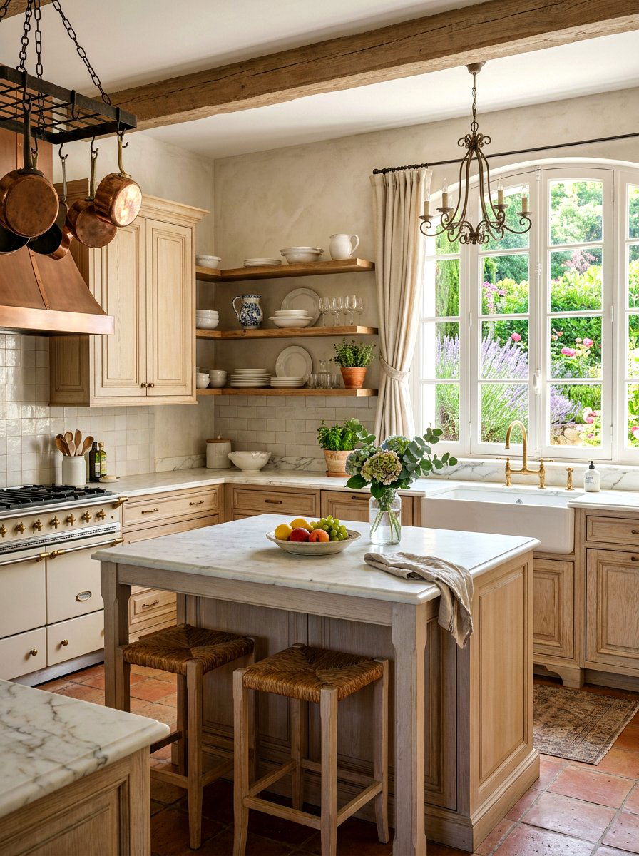 French Provincial Kitchen - 30 European summer home ideas