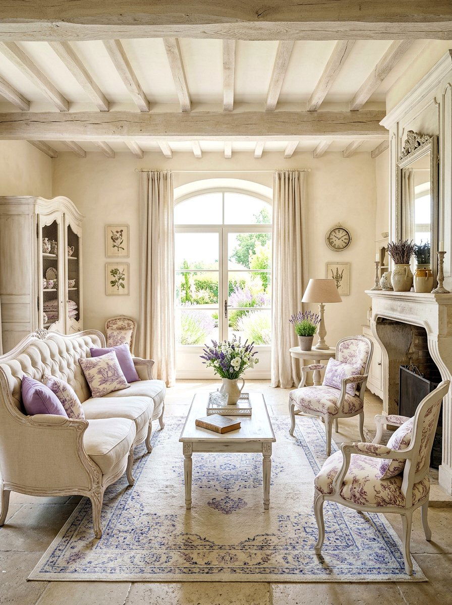 French Provincial Living Room - 30 designer showroom living room ideas