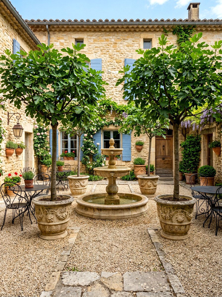 French Provincial Patio Fig Tree - 30 fig tree patio ideas