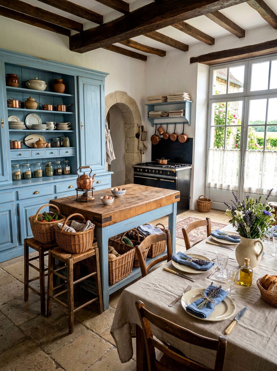 French Provincial Tea Kitchen - 30 tea party kitchen ideas