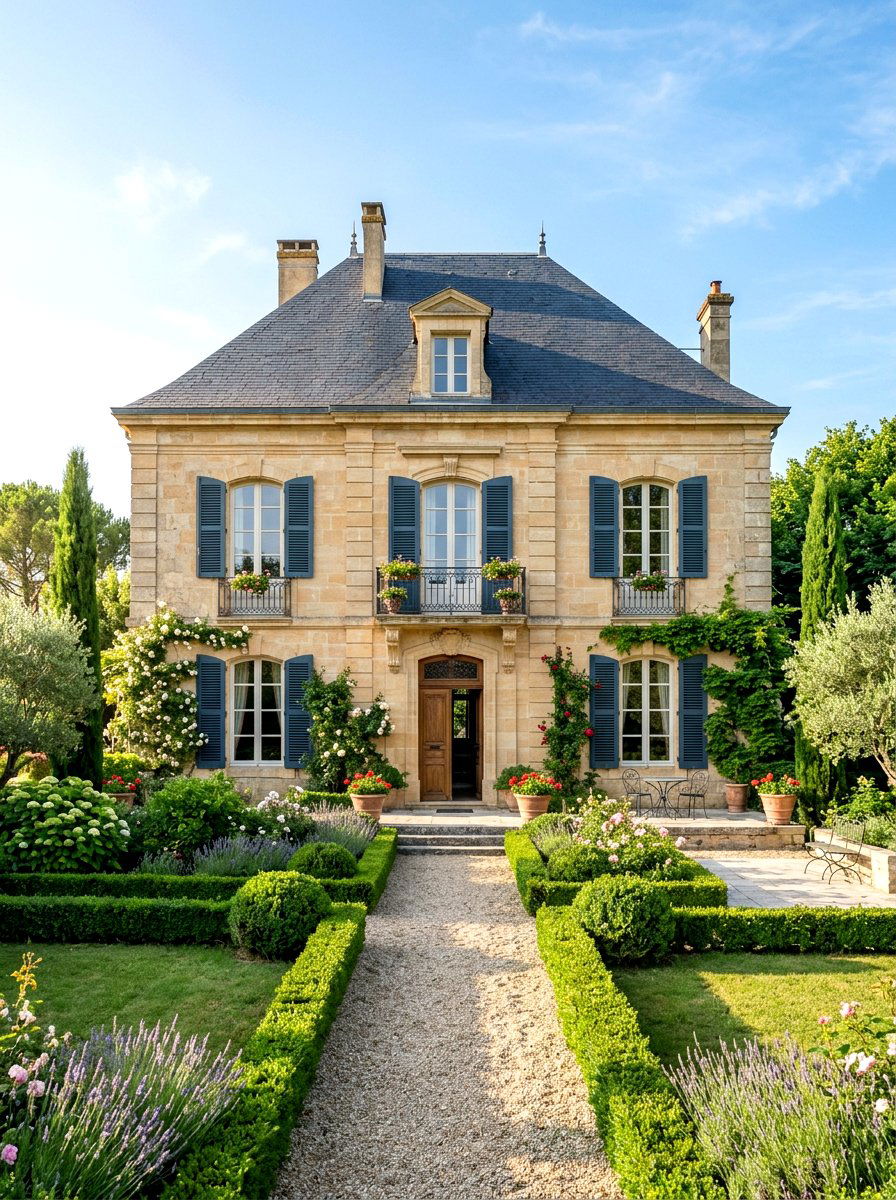 French Provincial Villa - 30 villa exterior ideas