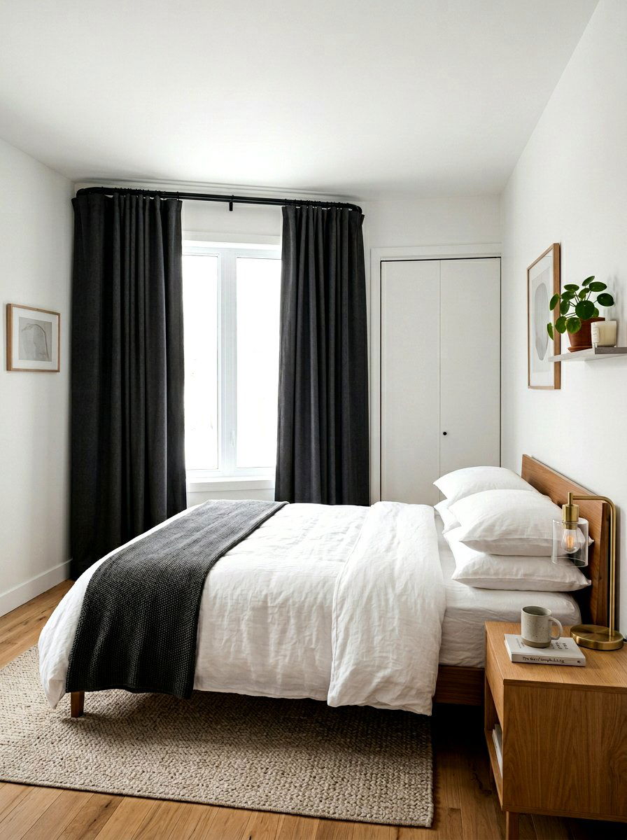 French Return Curtain Rod - 30 curtain rod styling ideas