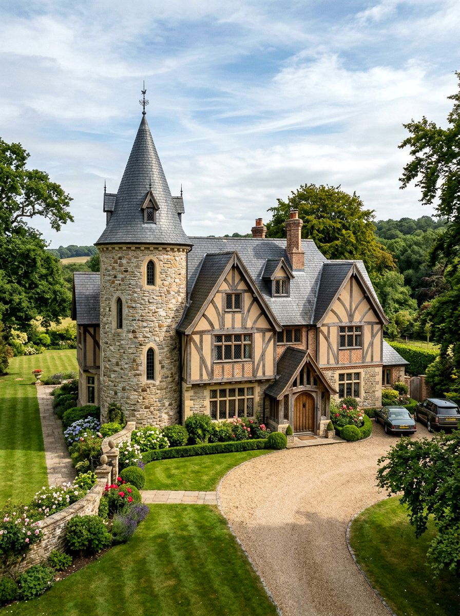French Tudor Blend - 30 Tudor house exterior ideas