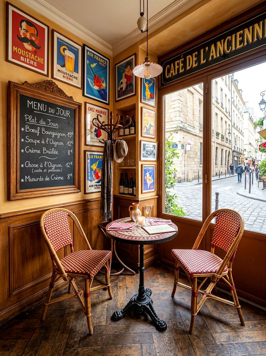 French bistro corner - 30 bright breakfast room ideas