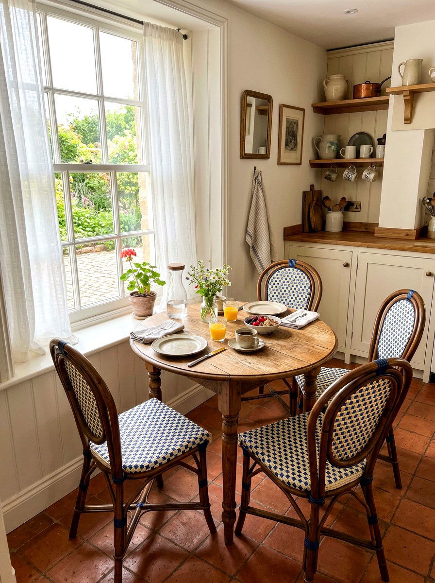 French bistro kitchen chairs - 30 French country kitchen ideas