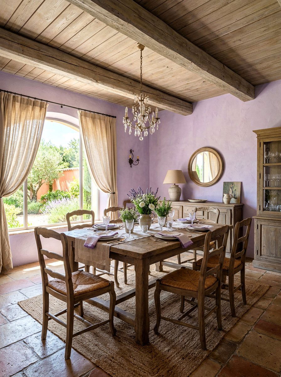 French country Mediterranean dining room - 30 Mediterranean dining room ideas