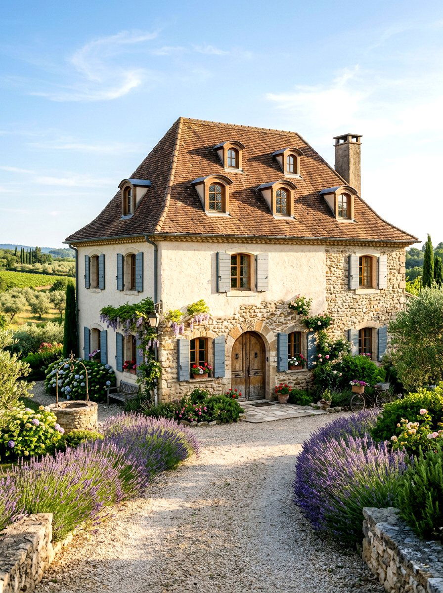 French country house exterior - 30 two story house exterior ideas