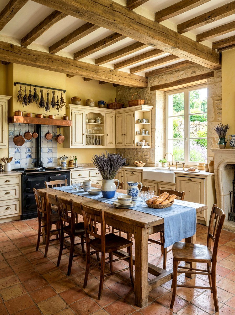 French country kitchen - 30 rustic European kitchen ideas