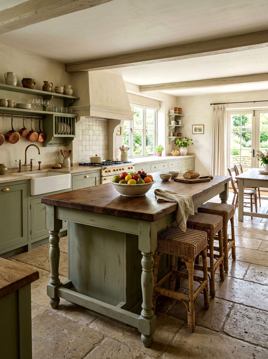 French country kitchen island - 30 French country kitchen ideas