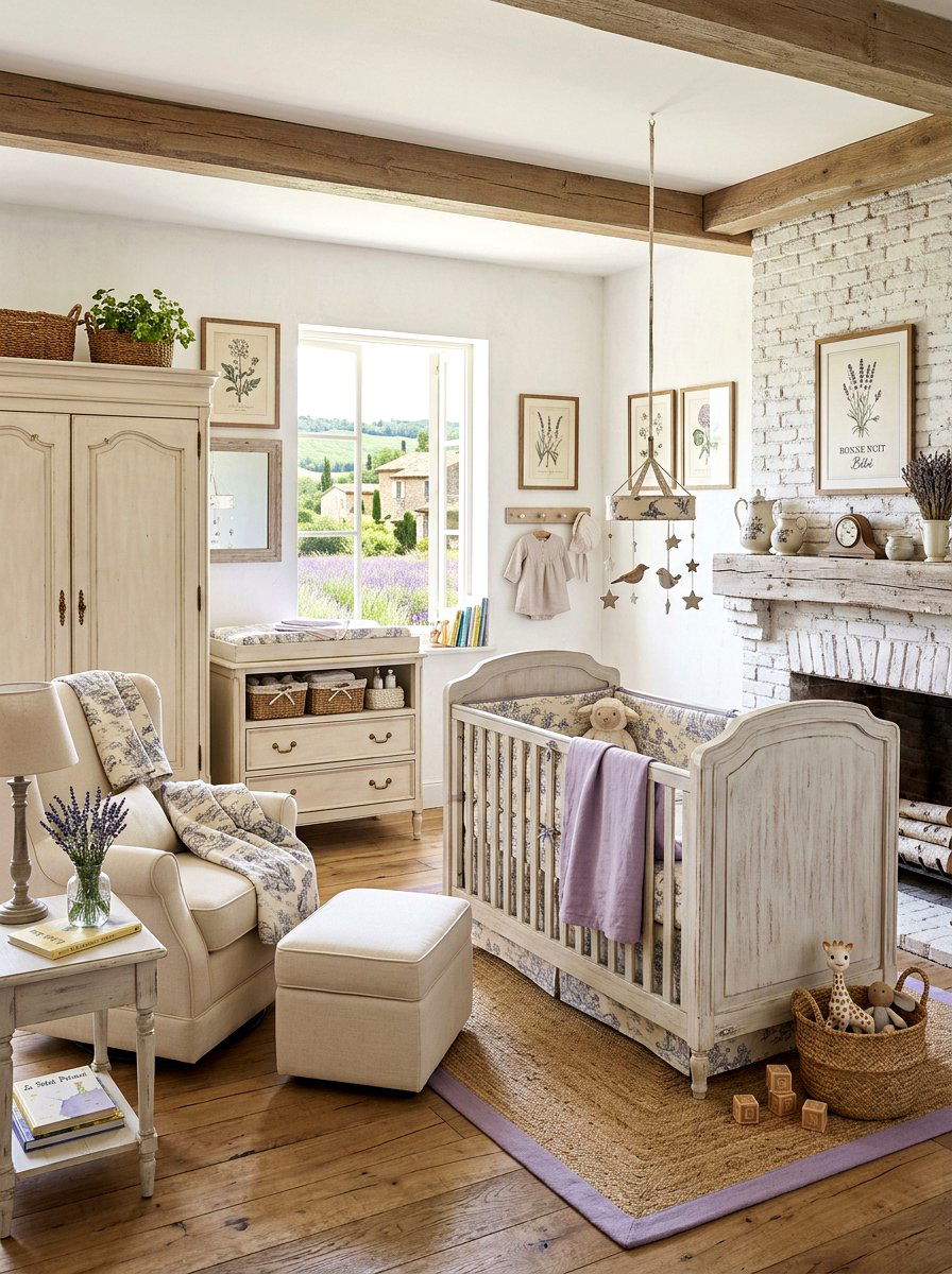 French country nursery - 30 romantic baby room ideas