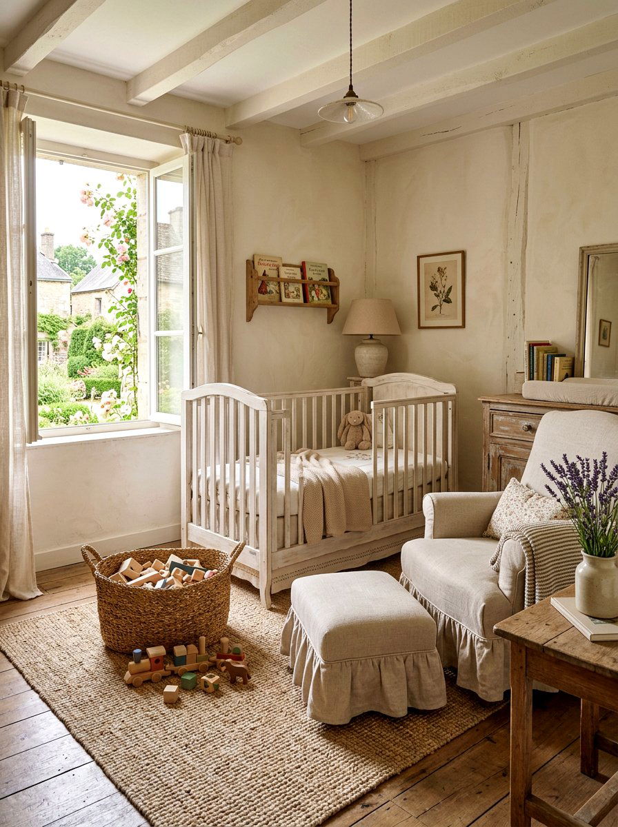 French country nursery - 30 soft traditional nursery ideas