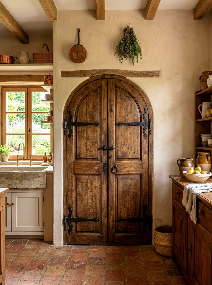 French country pantry doors - 30 French country kitchen ideas