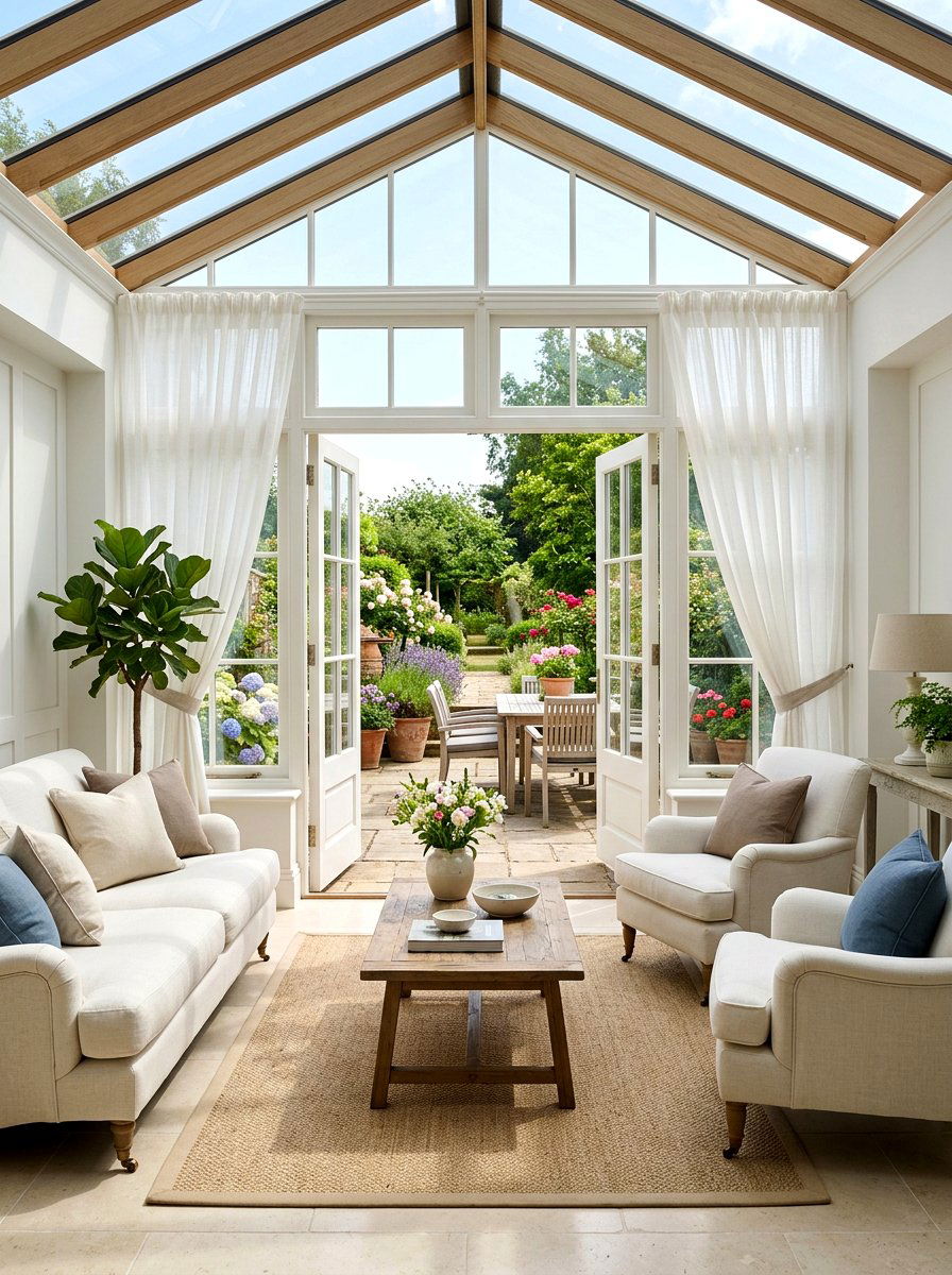 French door sunroom - 30 elegant sunroom ideas