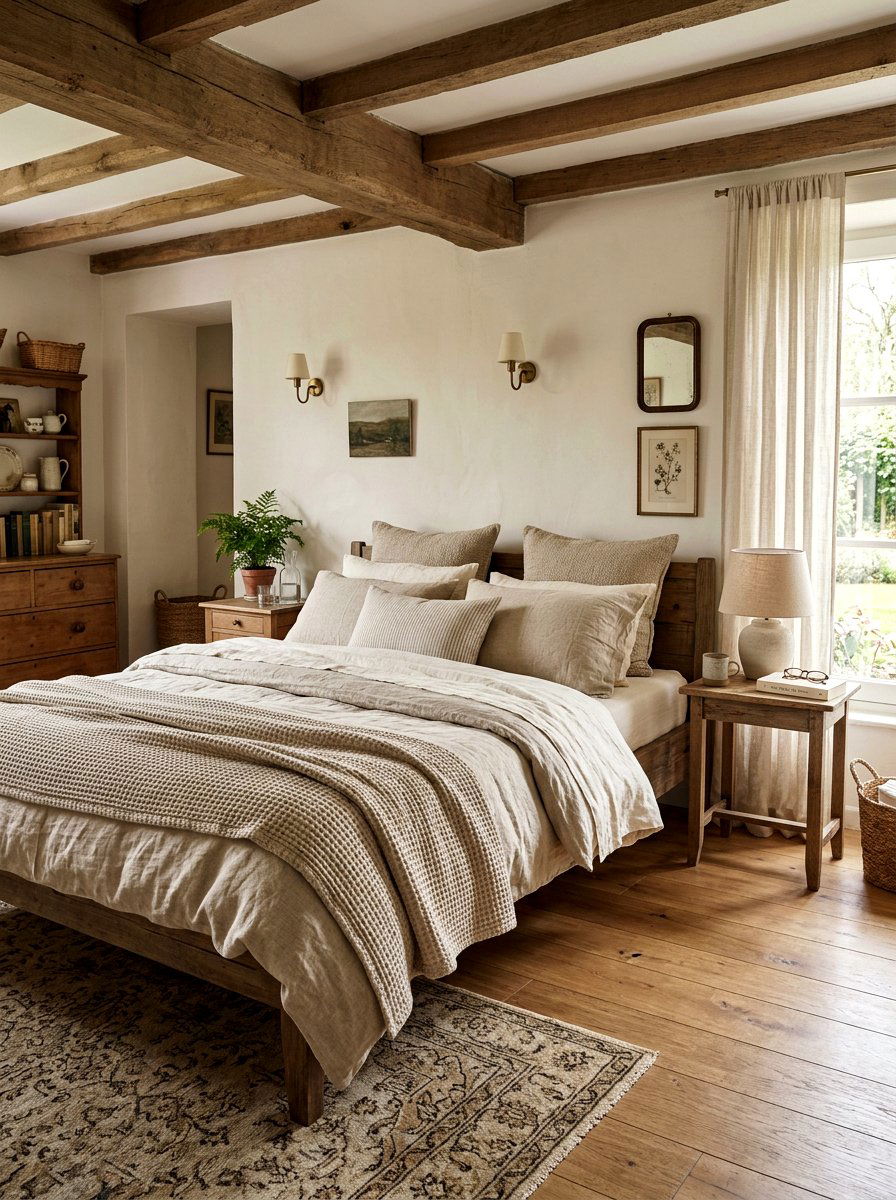 French linen bedding bedroom - 30 Paris apartment bedroom ideas