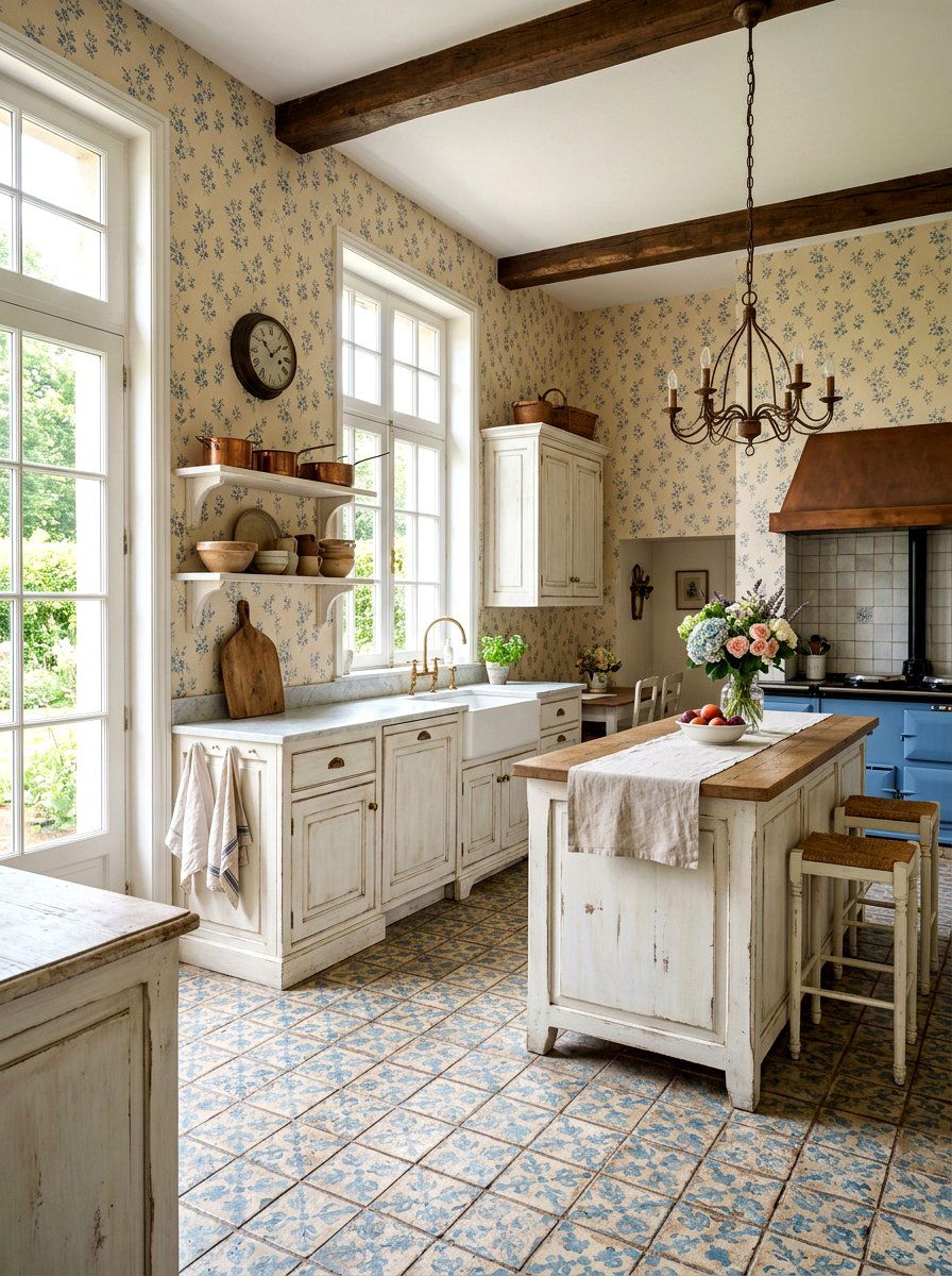 Floral Kitchen Wallpaper Ideas: 30 Blooming Wall Makeovers