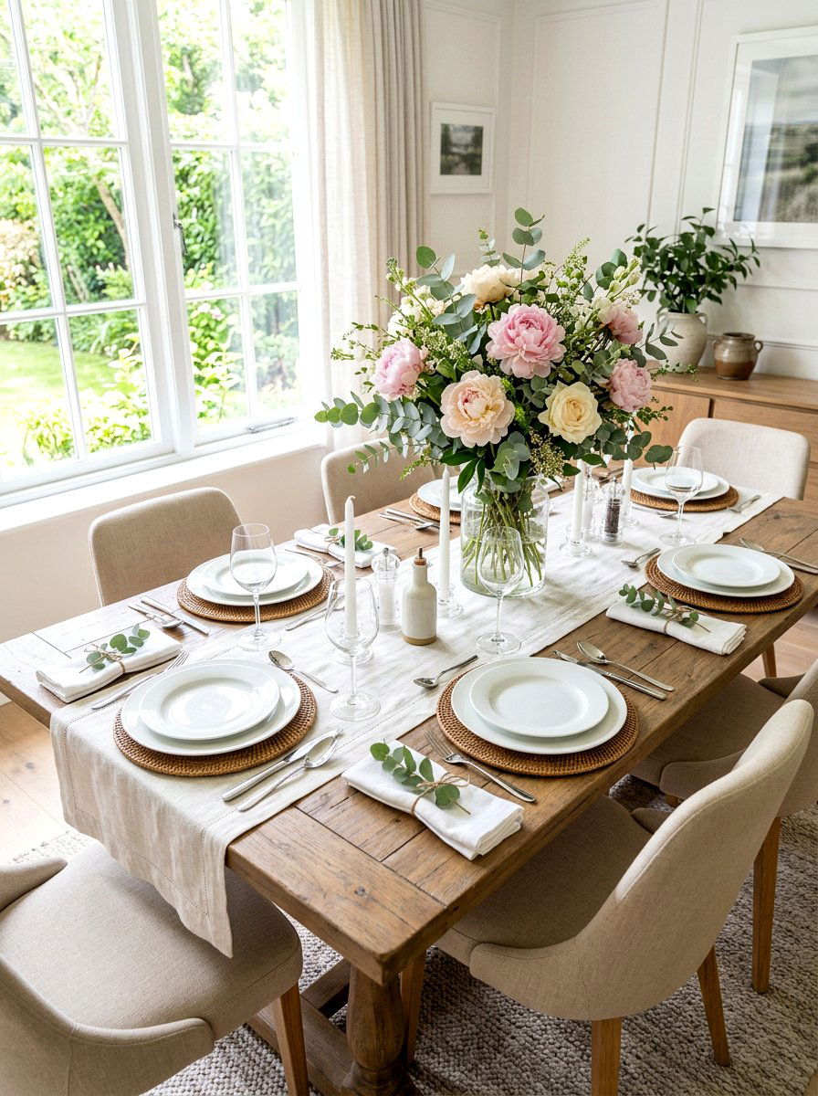 Fresh Flower Arrangements - 30 quiet romance home ideas