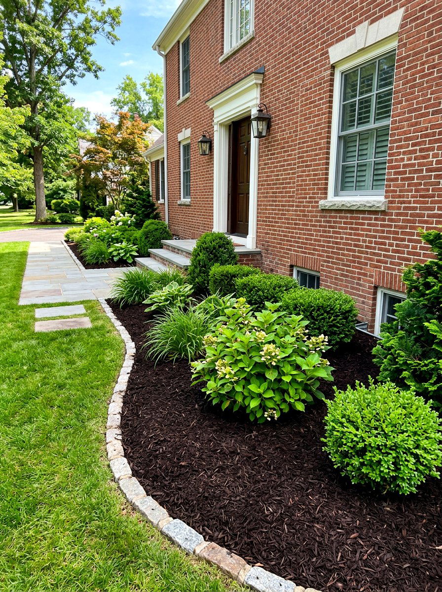 Fresh garden mulch - 30 simple curb appeal ideas