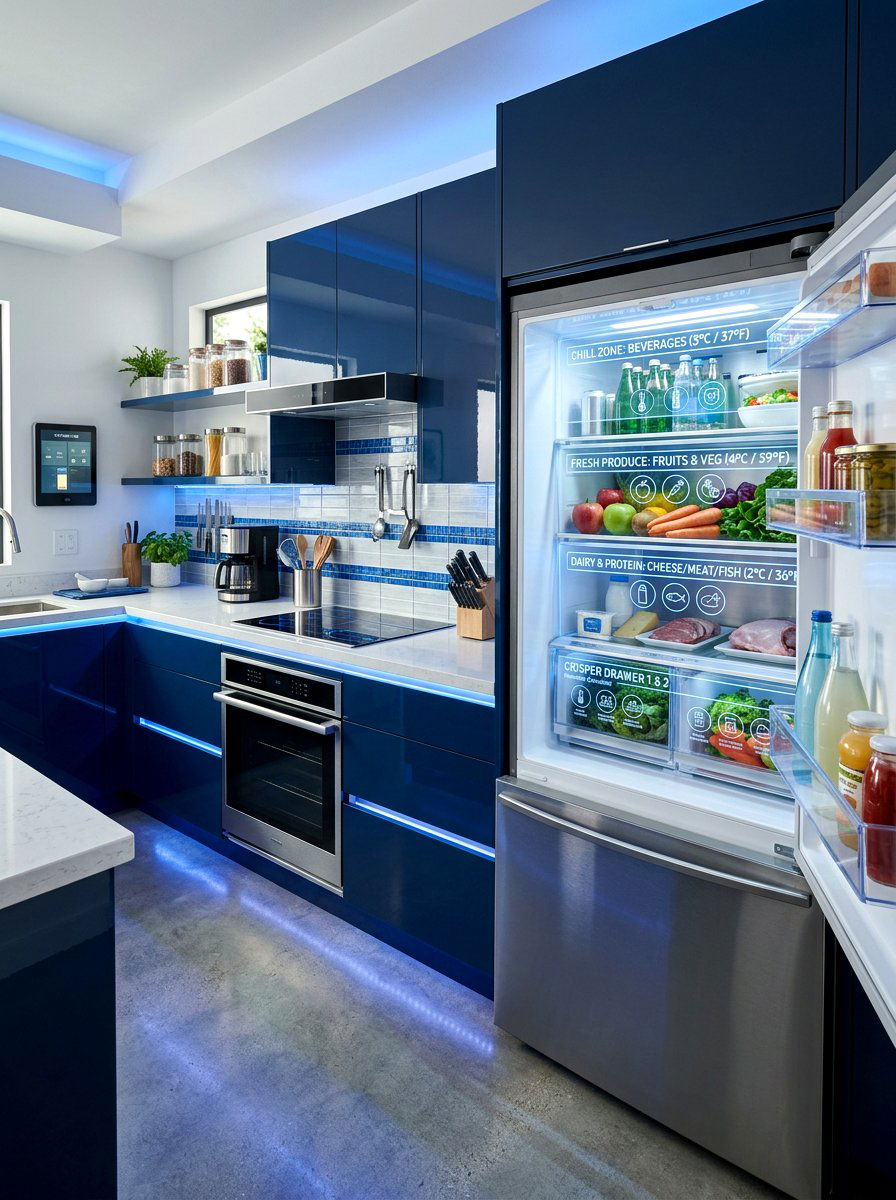Fridge Zone Labels - 30 fridge organization ideas