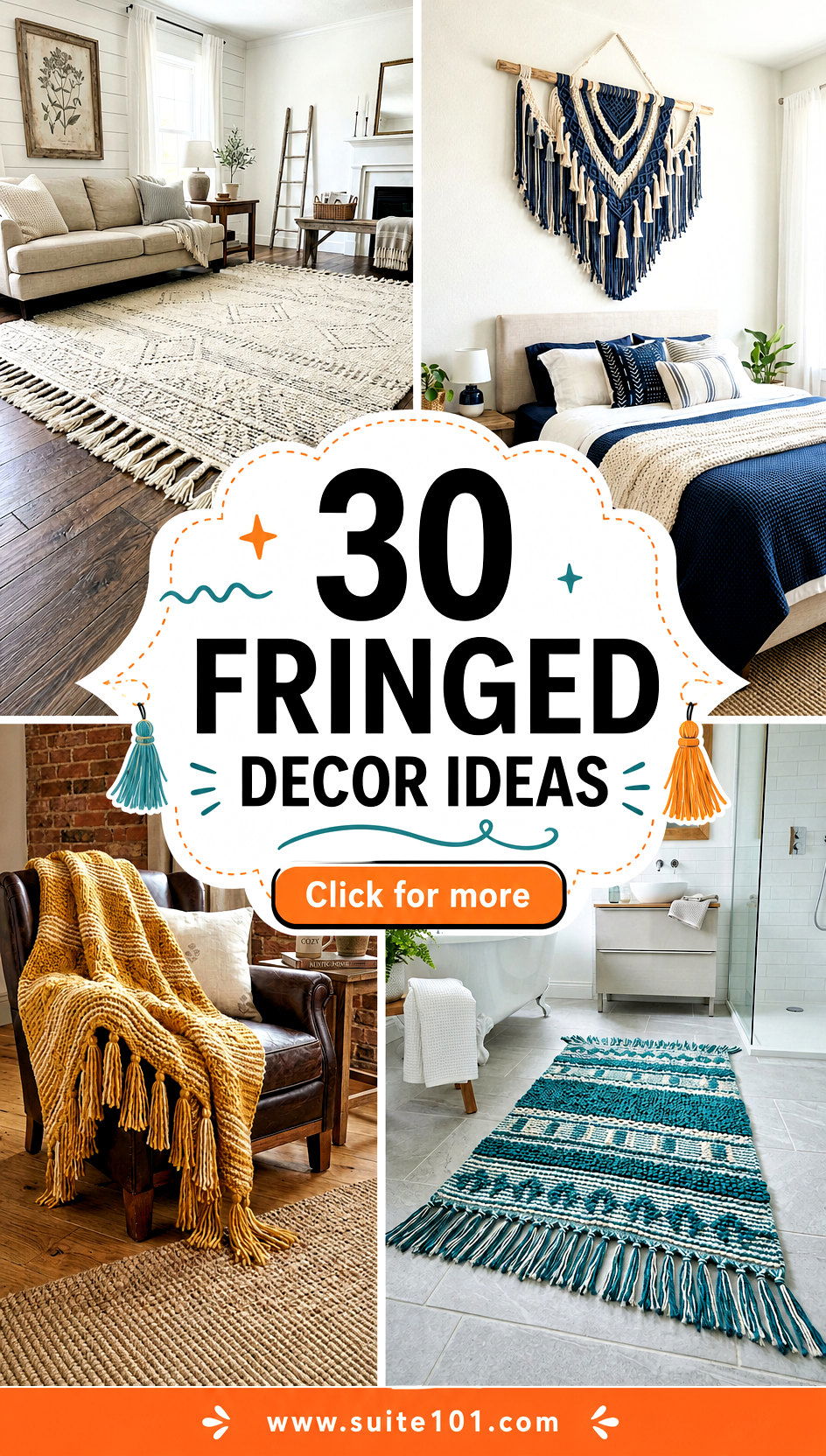 Fringed Decor Ideas 30 Boho Touches for Sofas Curtains and More - Fringed Decor Ideas: 30 Boho Touches for Sofas, Curtains & More