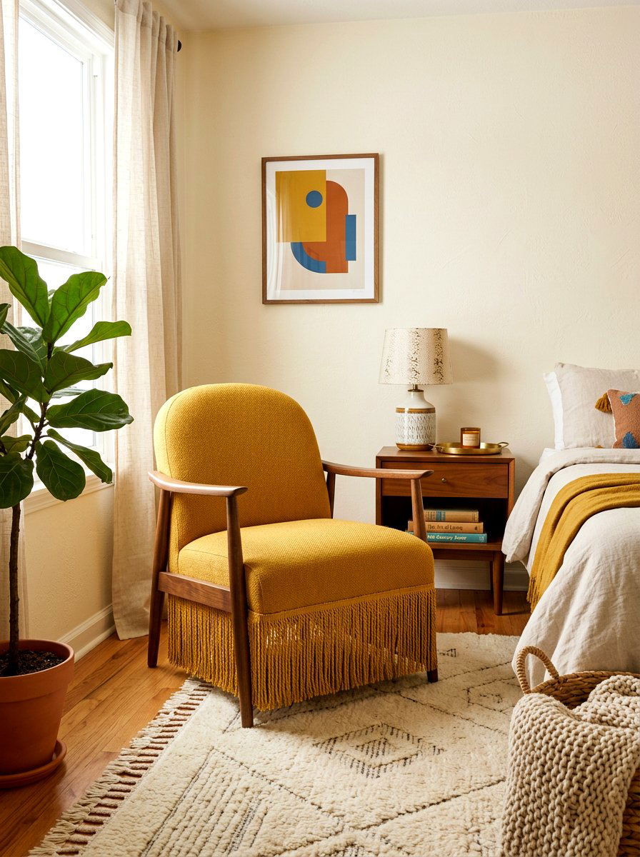 Fringed chair - 30 fringed decor ideas