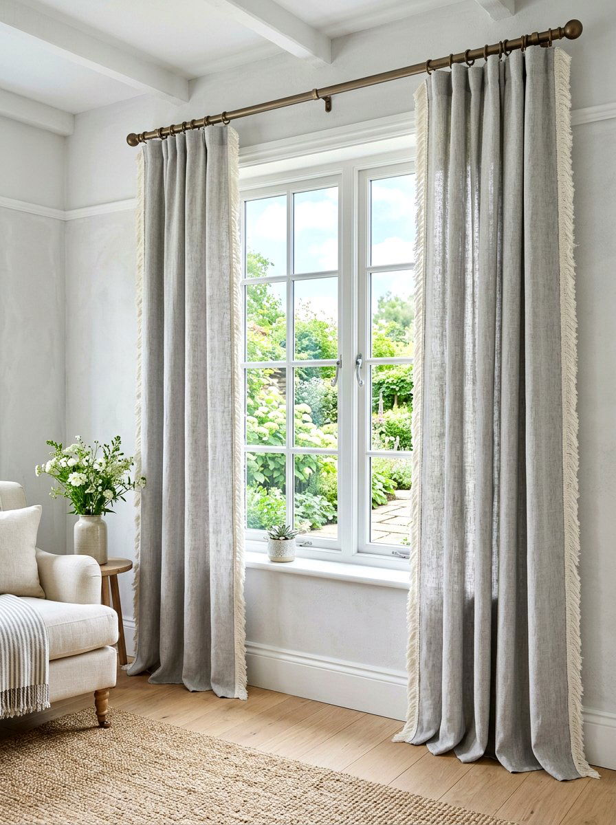 Fringed curtains - 30 fringed decor ideas