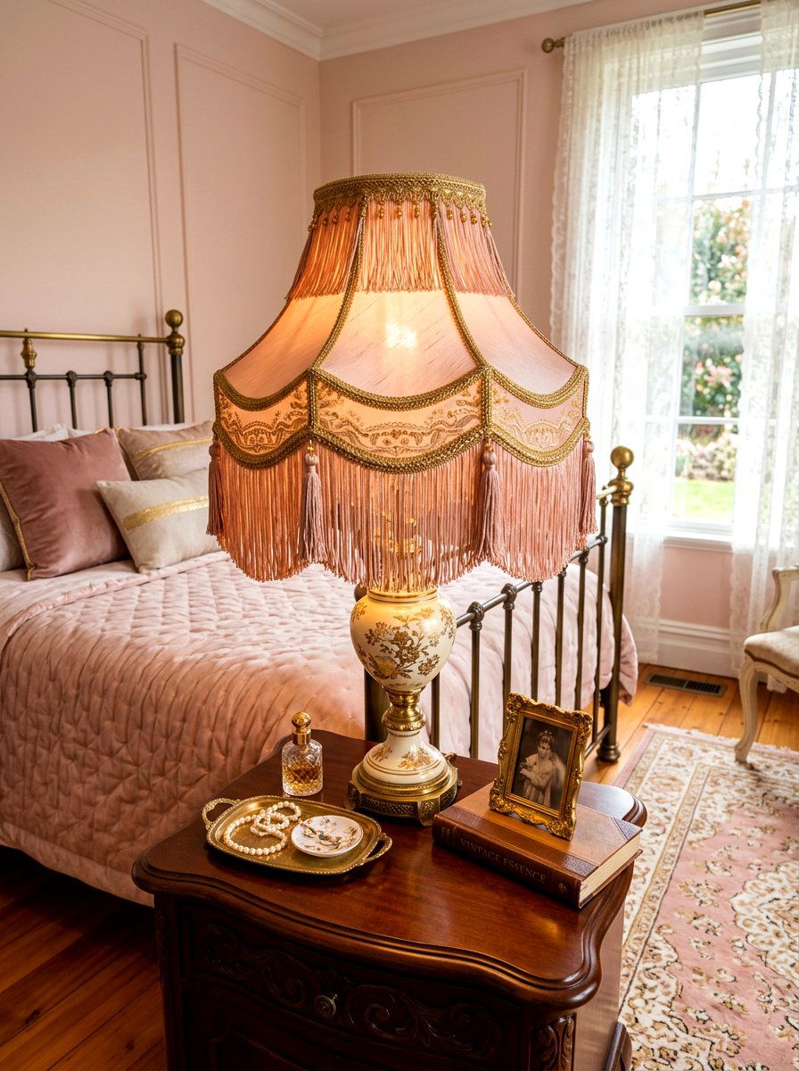 Fringed lamp - 30 fringed decor ideas