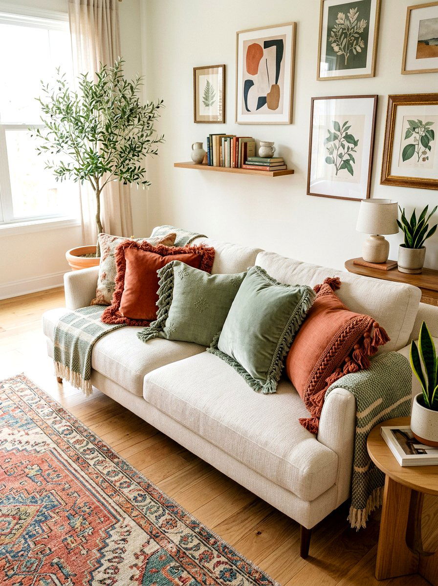 Fringed pillow - 30 fringed decor ideas