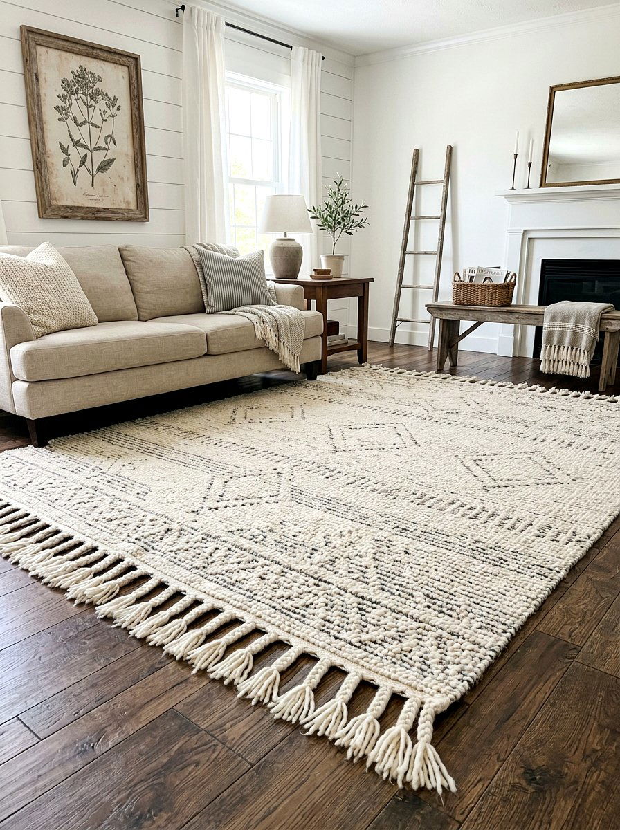 Fringed rug - 30 fringed decor ideas