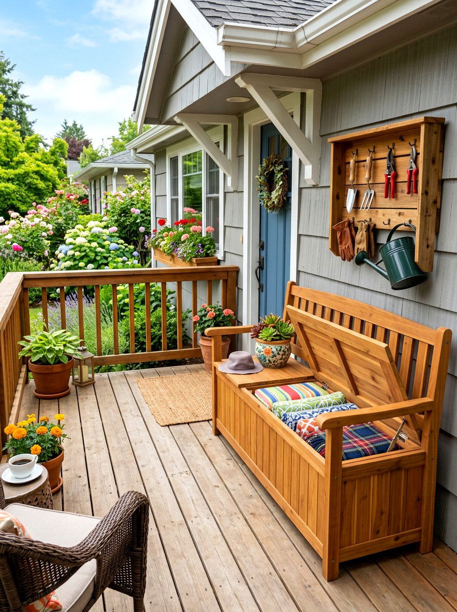 Front Deck Storage Ideas - 30 front deck ideas