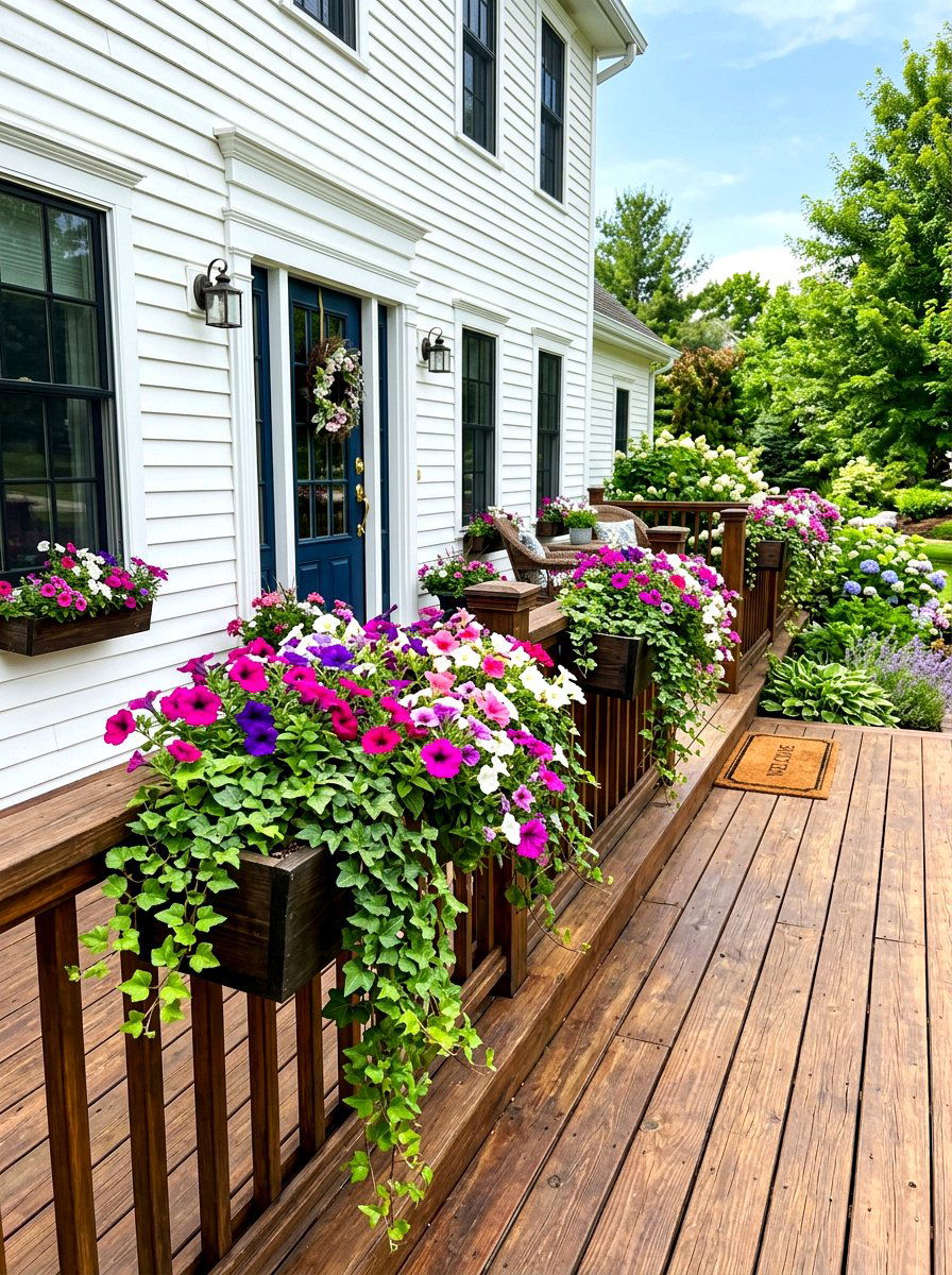 Front Deck With Flower Boxes - 30 front deck ideas