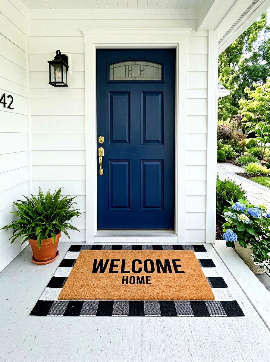 Front Door Mat - 30 curb appeal ideas