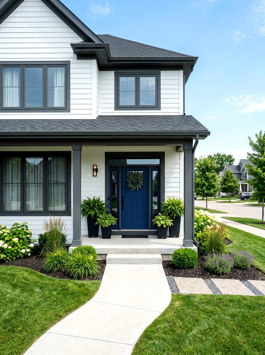 Front Door Paint - 30 front facade makeover ideas