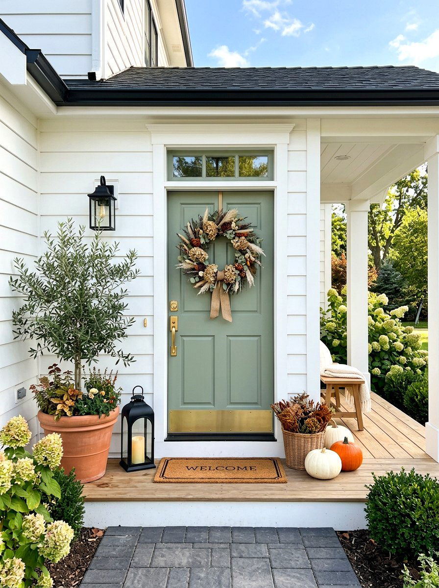 Front Door Wreaths - 30 curb appeal ideas for small homes