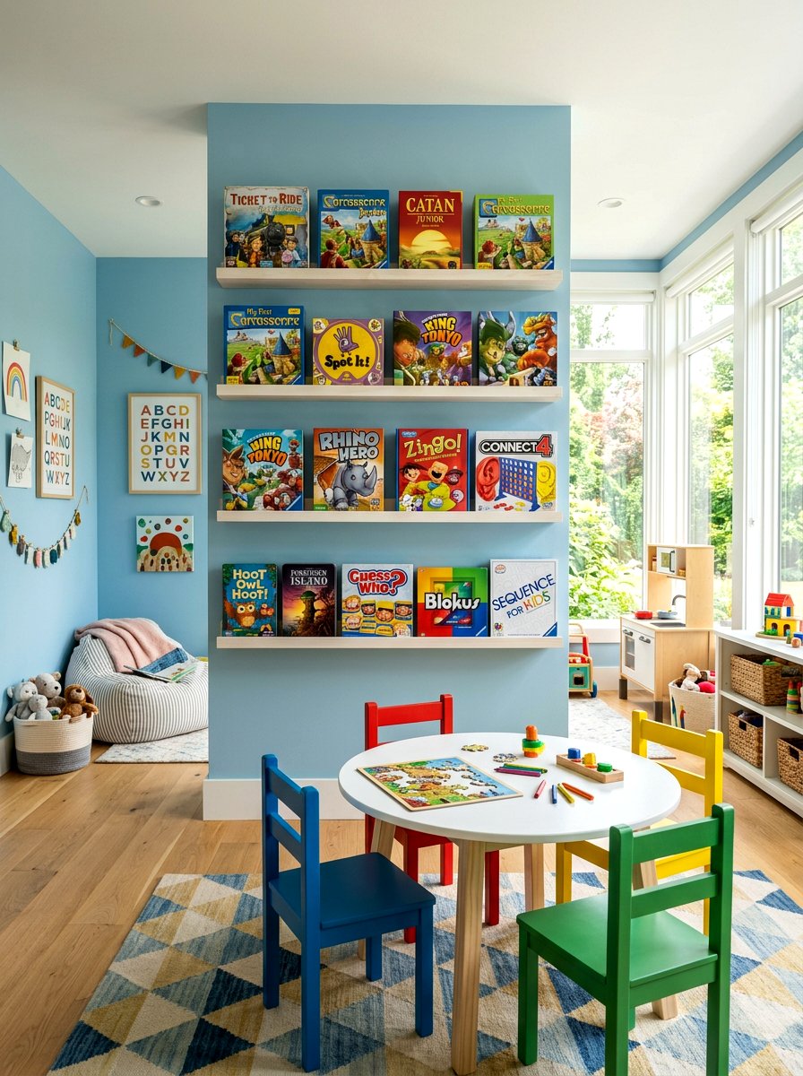 Front Facing Bookshelf - 30 board game storage ideas
