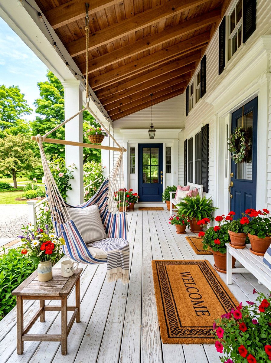 Front Porch Hammock Swing - 30 hammock chair ideas