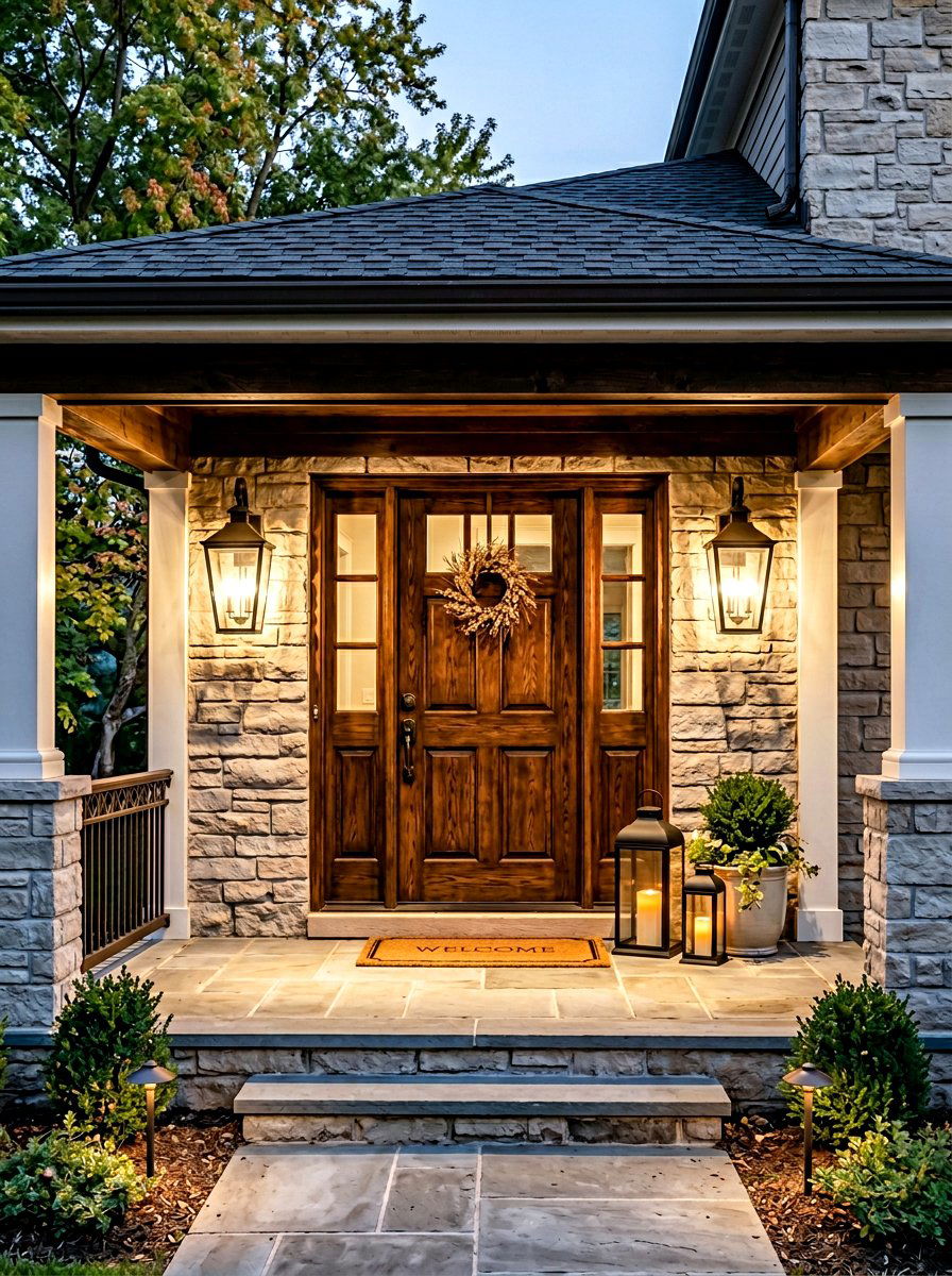 Front Porch Lantern Lighting - 30 tiny front porch ideas