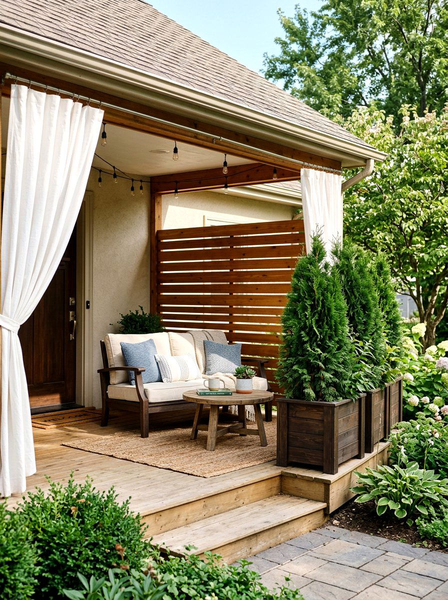 Front Porch Privacy Screen - 30 charming front porch ideas aesthetic