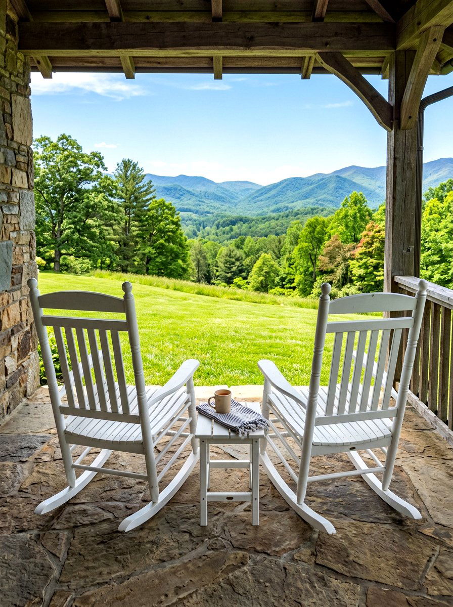 Front Porch Rocking Chairs - 30 pavilion seating arrangement ideas