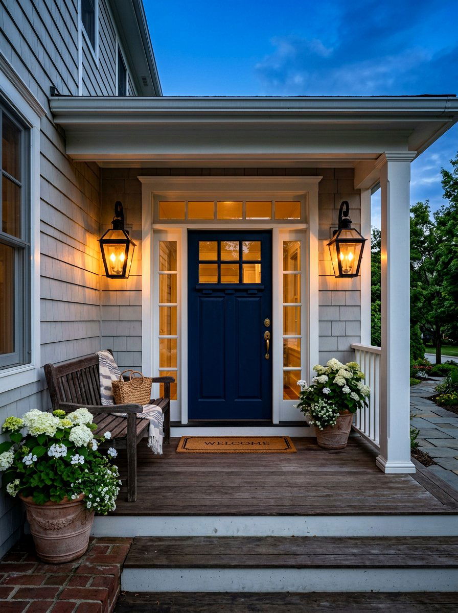Front Porch Sconce Lighting - 30 small front porch ideas