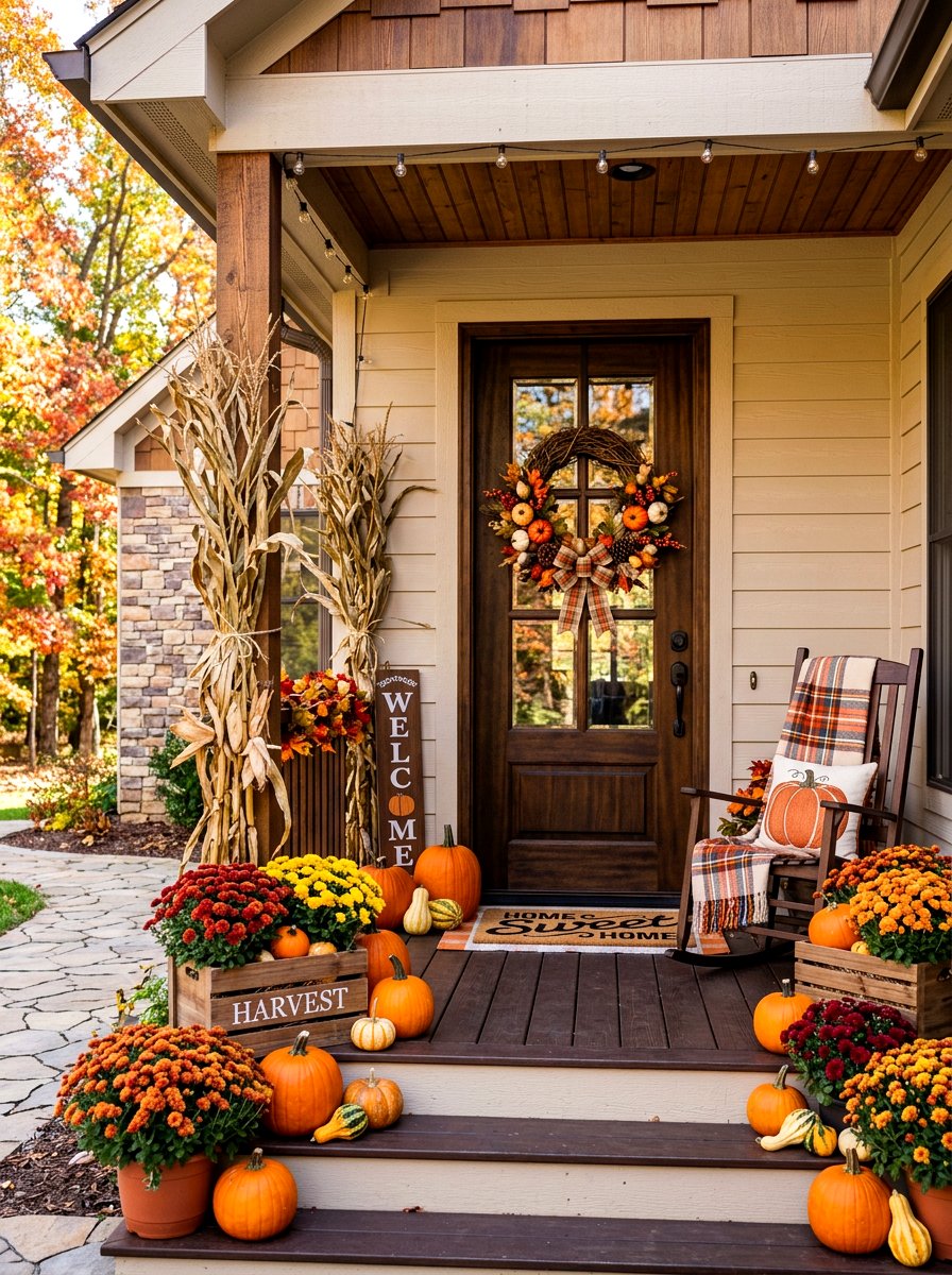 Front Porch Seasonal Decor - 30 charming front porch ideas aesthetic