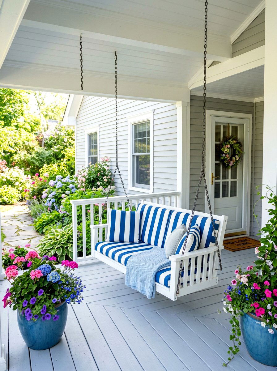 Front Porch Swing - 30 newlywed home ideas