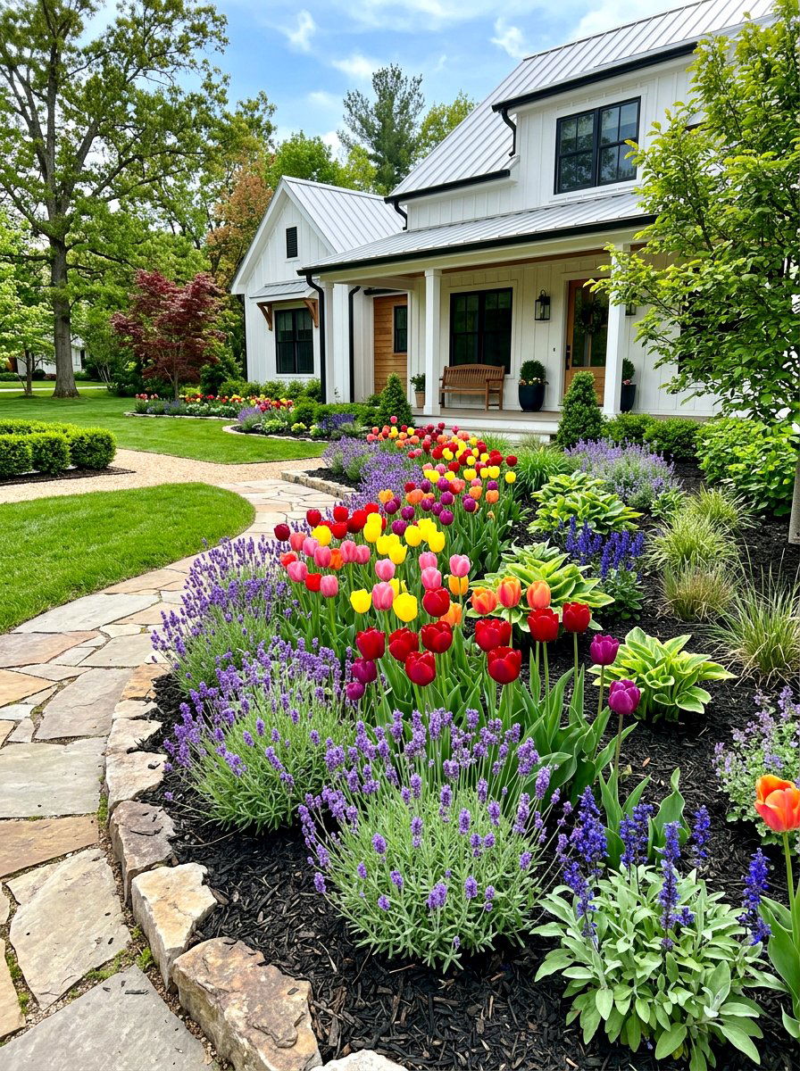 Front Yard Flower Bed - 30 simple landscaping ideas