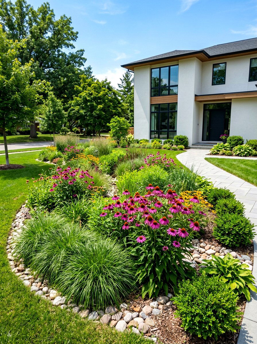 Front Yard Rain Garden - 30 rain garden ideas