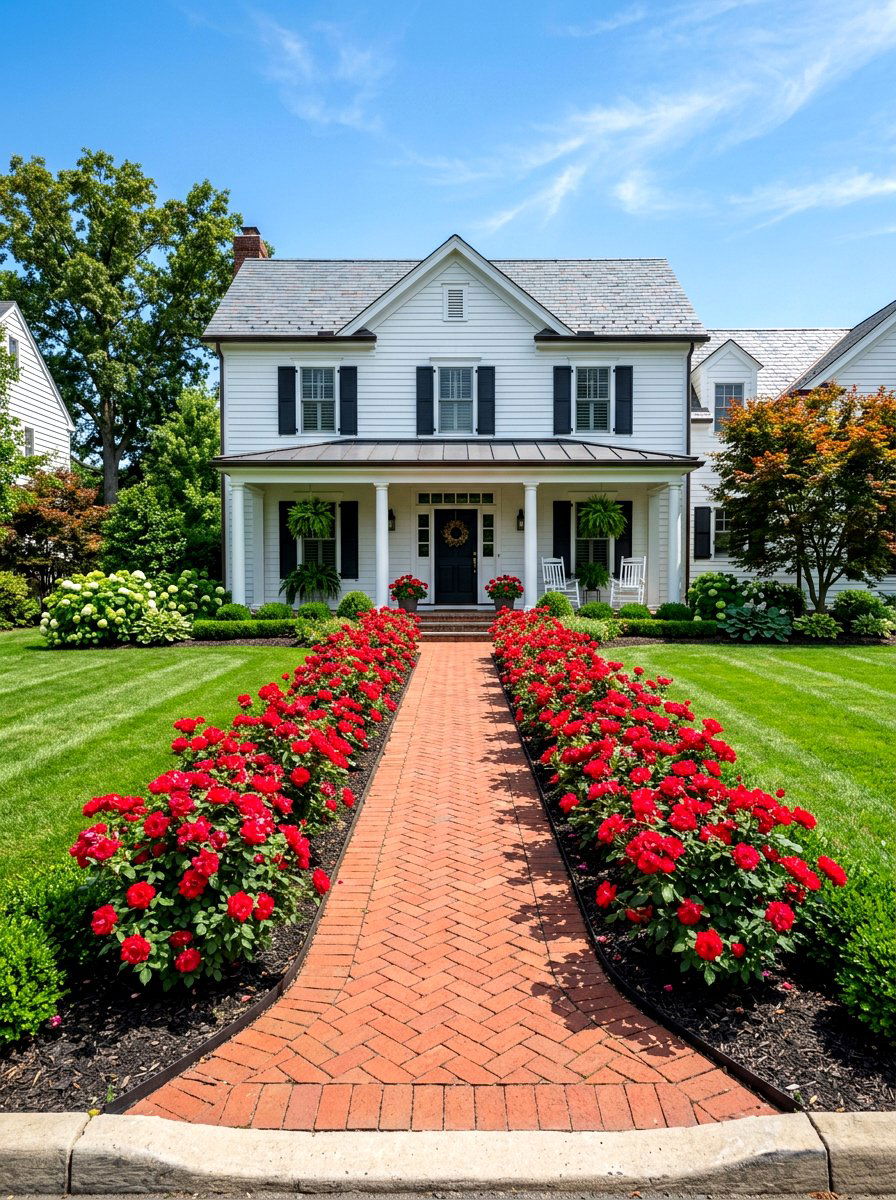 Front Yard Rose - 30 rose garden ideas