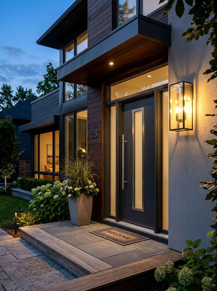 Front door light - 30 modern outdoor lighting ideas